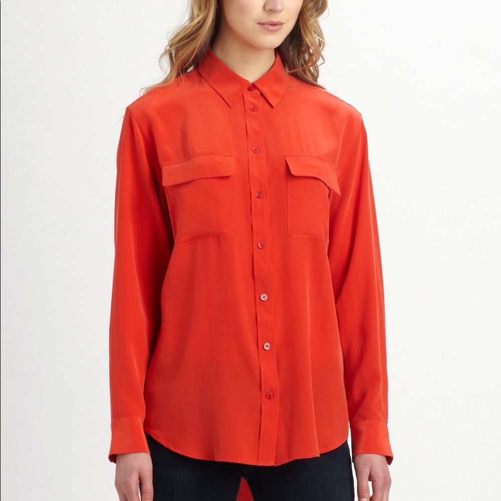 Equipment signature silk shirt